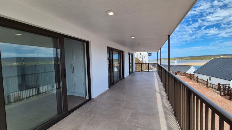 Large balcony.